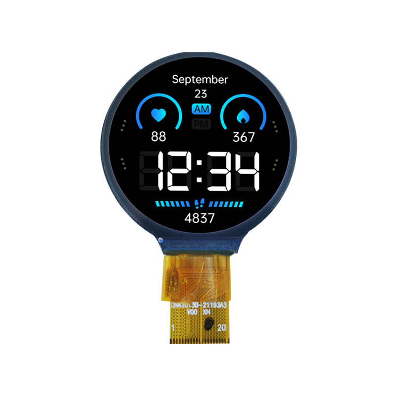 หน้าจอแสดงผล TFT แบบกลมขนาด 1.3 นิ้ว